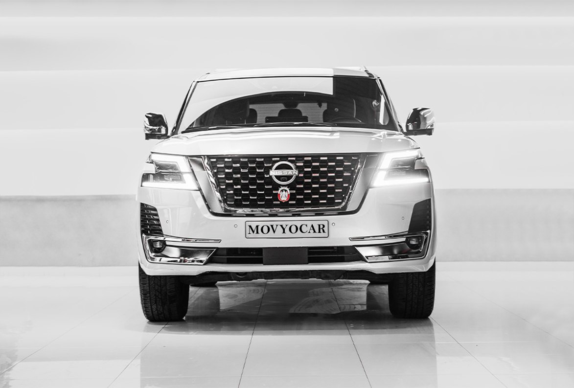 Movyocar Nissan Patrol Off White car rental in dubai