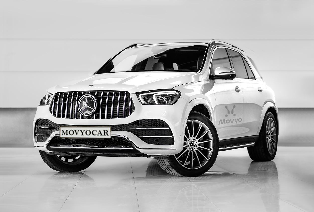 Movyocar Mercedes Gle 350 White car rental in dubai