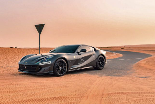Movyocar Ferrari 812 Superfast car rental in dubai