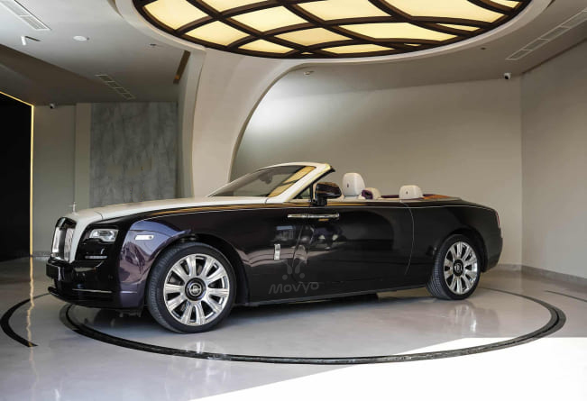 Movyocar Rolls Royce Dawn Blue car rental in dubai