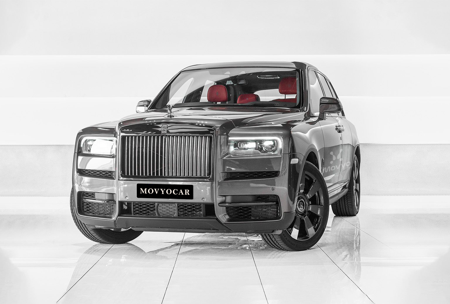 Movyocar Rolls Royce Cullinan Grey car rental in dubai