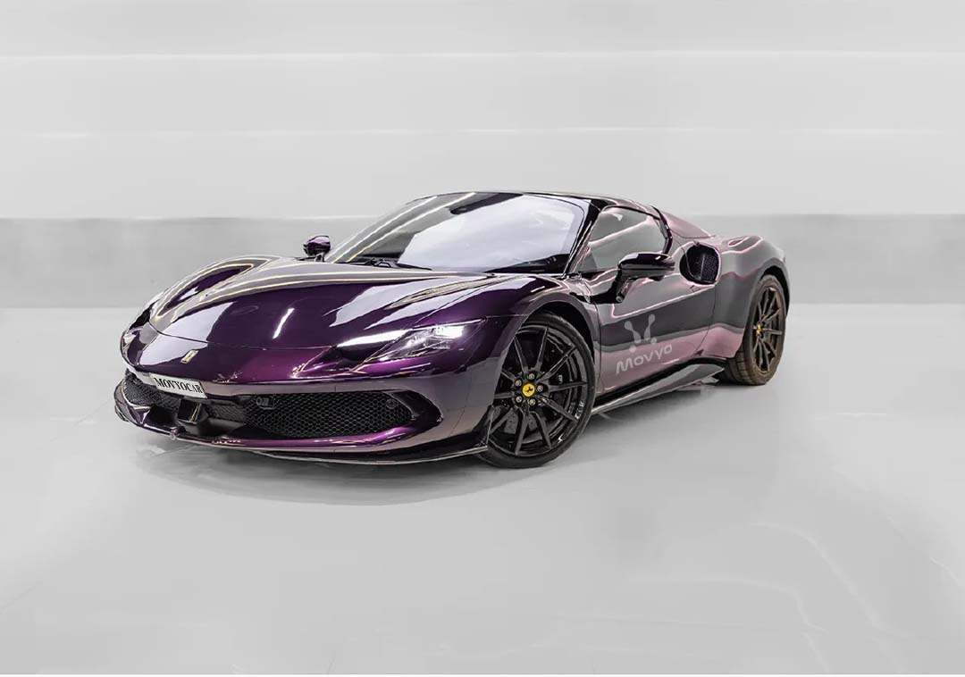 Movyocar Ferrari 296 Gts Violet car rental in dubai