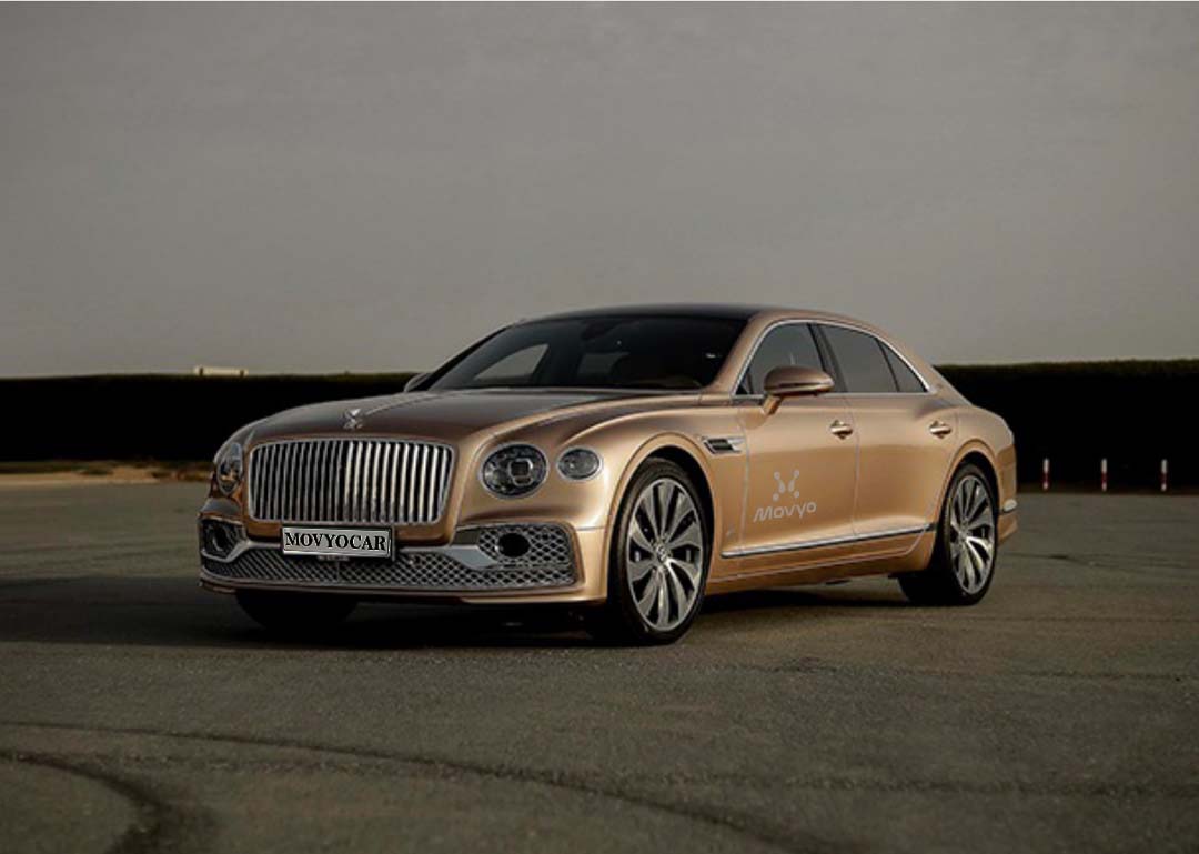 Movyocar Bentley Flying Spur Gold car rental in dubai