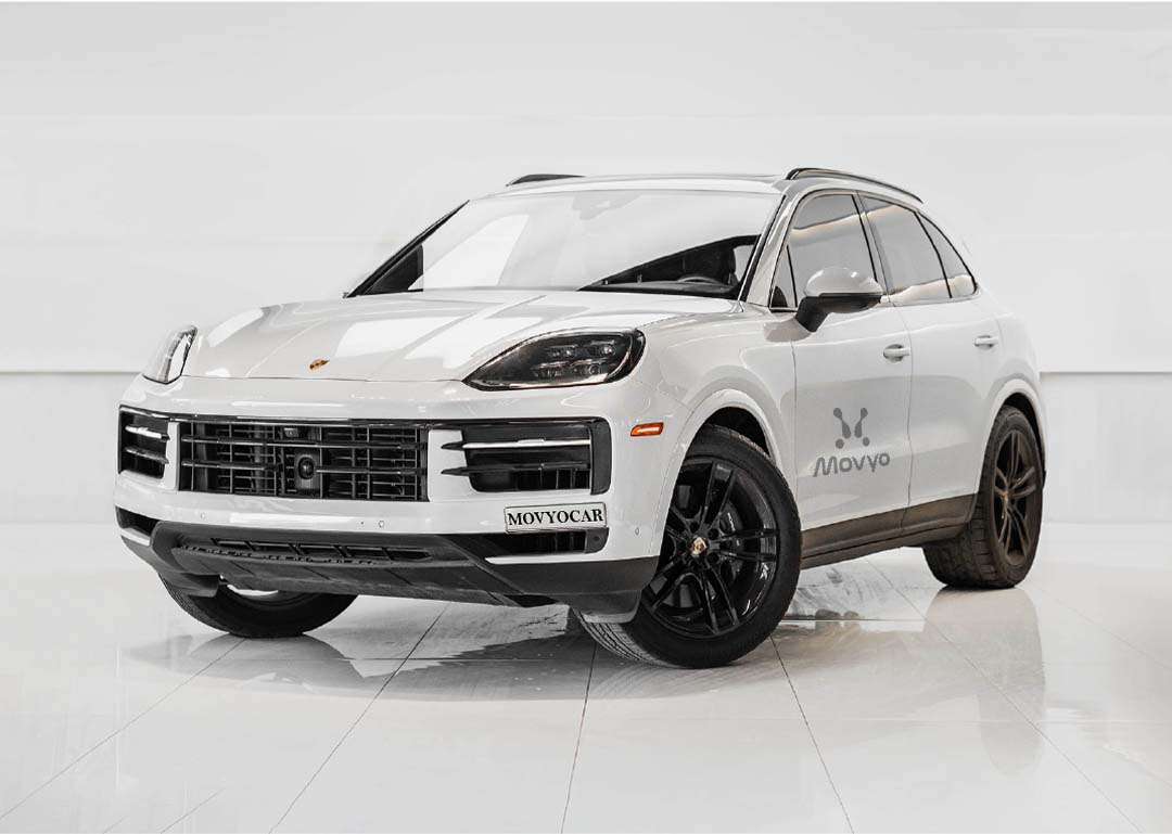 Movyocar Porsche Cayenne Silver 1 car rental in dubai