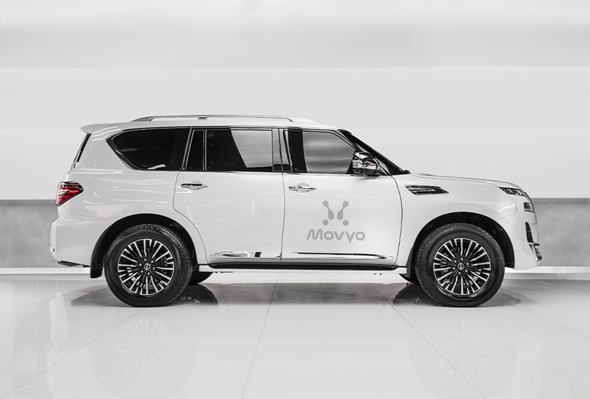 Movyocar Nissan Patrol Off White car rental in dubai