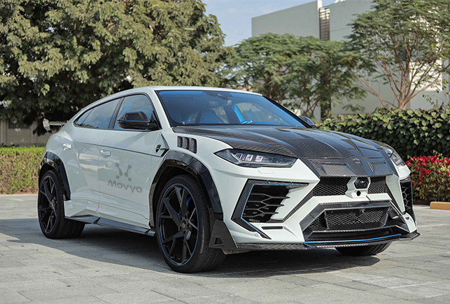 Movyocar Lamborghini Urus Mansory White car rental in dubai