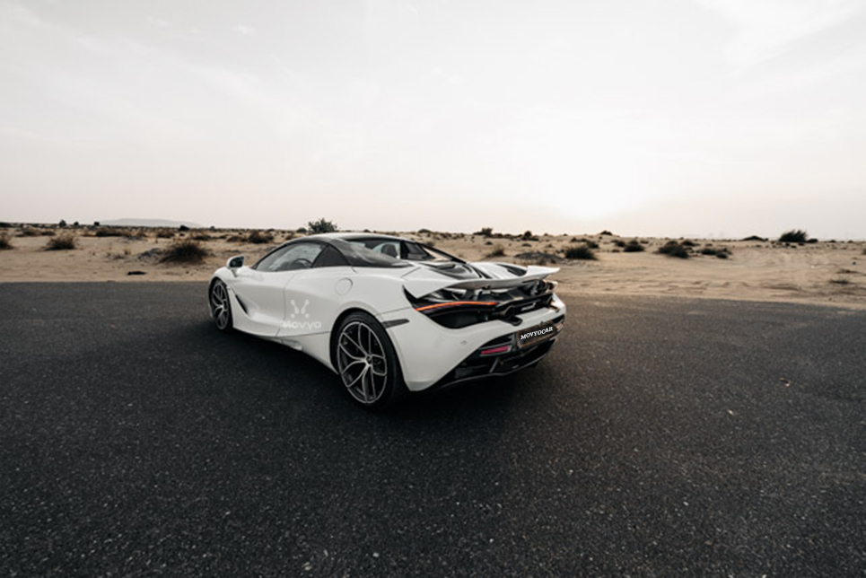 Movyocar Mclaren 720s Spider White car rental in dubai