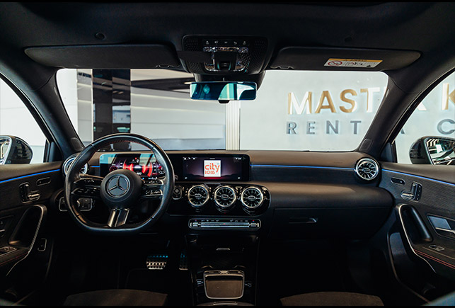 Movyocar Mercedes A 200 Amg Black car rental in dubai