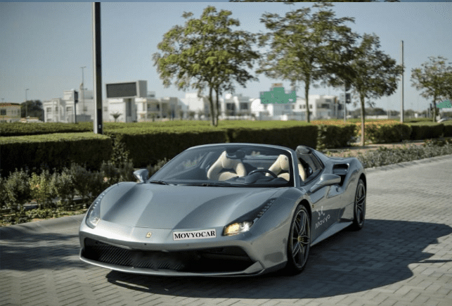 Movyocar Ferrari 488 Spider car rental in dubai
