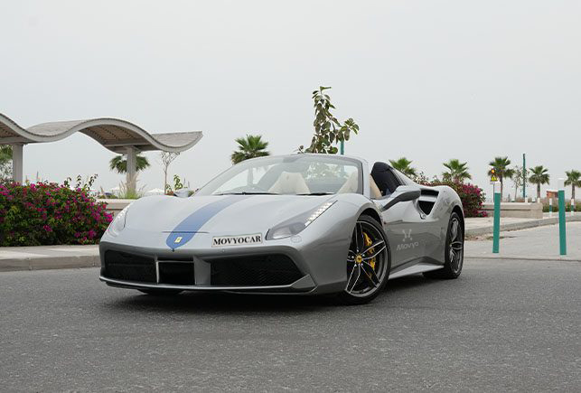 Movyocar Ferrari 488 Spider car rental in dubai
