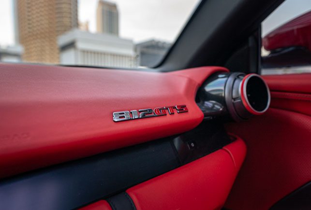 Movyocar Ferrari 812 Gts Red car rental in dubai