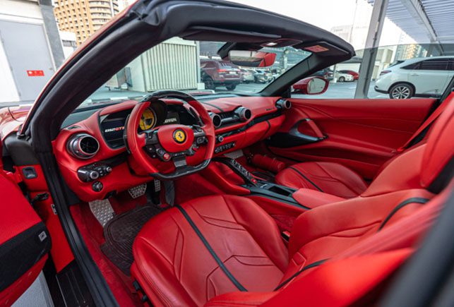 Movyocar Ferrari 812 Gts Red car rental in dubai