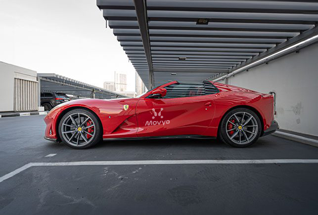 Movyocar Ferrari 812 Gts Red car rental in dubai