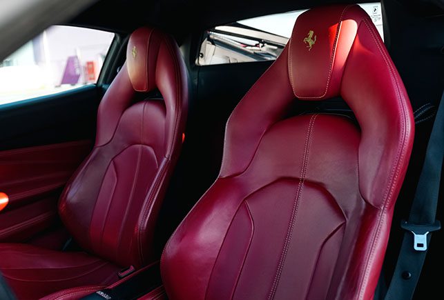 Movyocar Ferrari F8 Tributo Red car rental in dubai