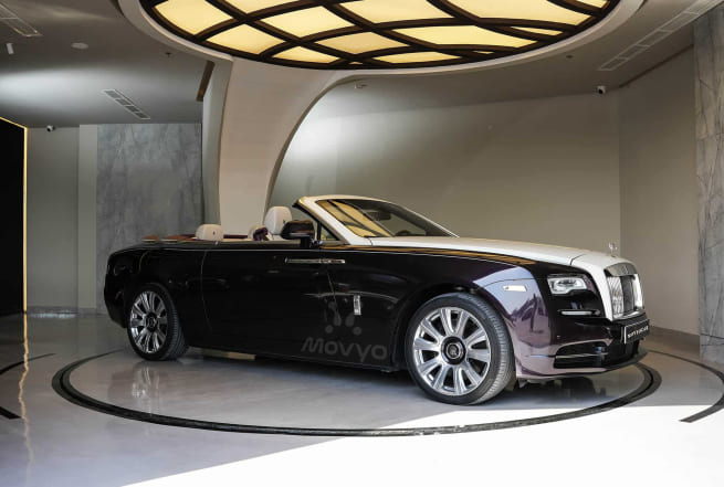 Movyocar Rolls Royce Dawn Blue car rental in dubai