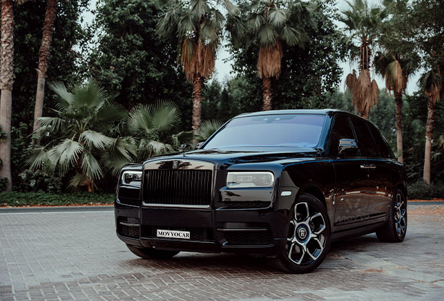 Movyocar Rolls Royce Cullinan Black Badge car rental in dubai