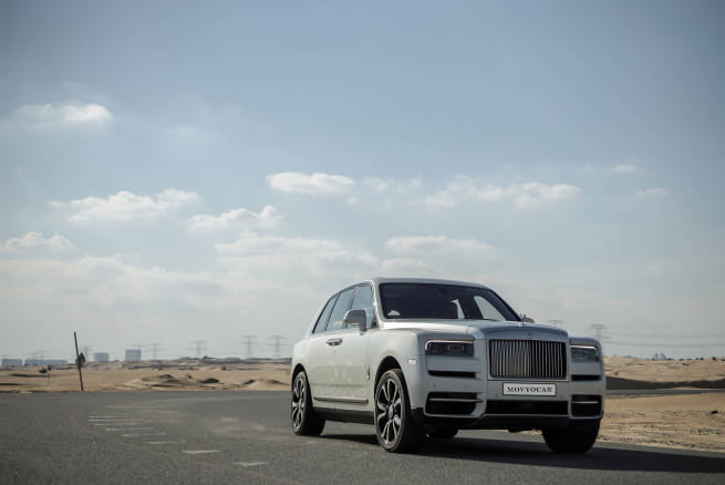 Movyocar Rolls Royce Cullinan White car rental in dubai