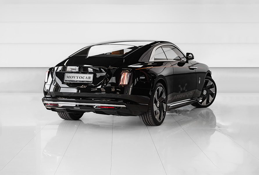 Movyocar Rolls Royce Spectre Black car rental in dubai