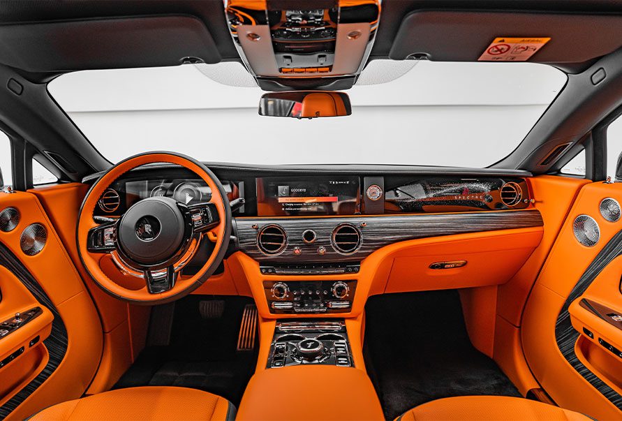 Movyocar Rolls Royce Spectre Black car rental in dubai