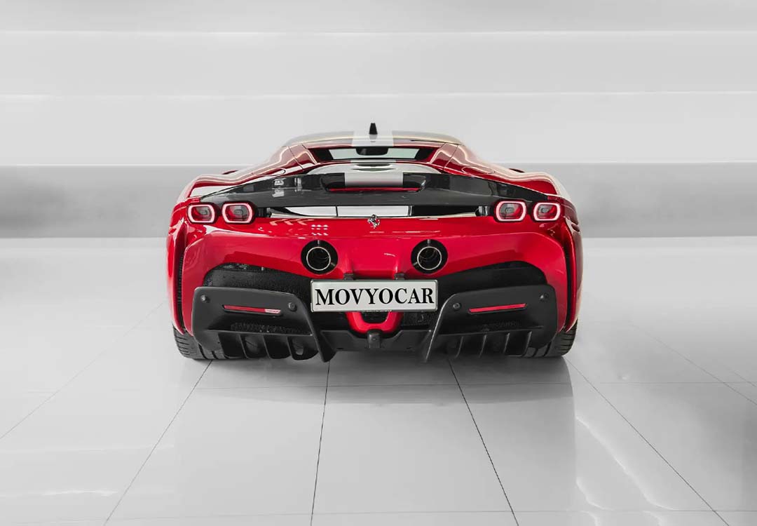 Movyocar Ferrari Sf 90 Red car rental in dubai