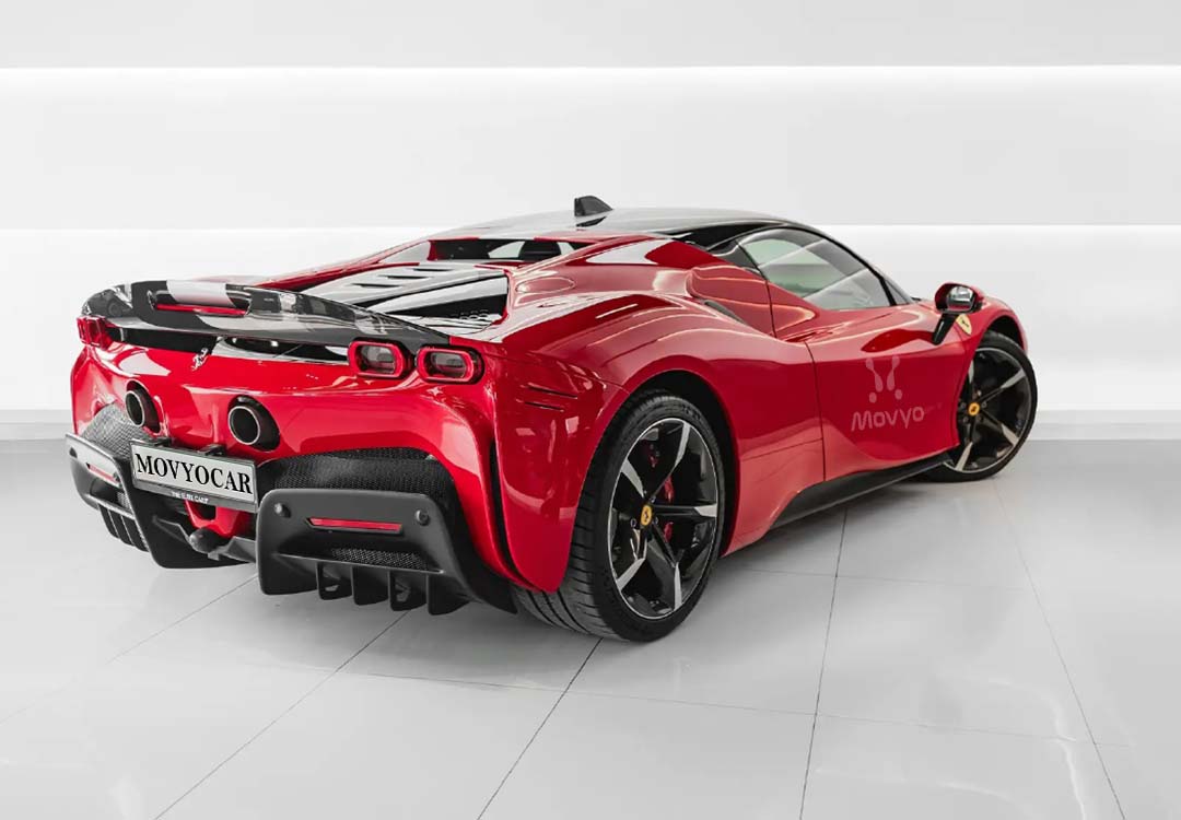 Movyocar Ferrari Sf 90 Red car rental in dubai