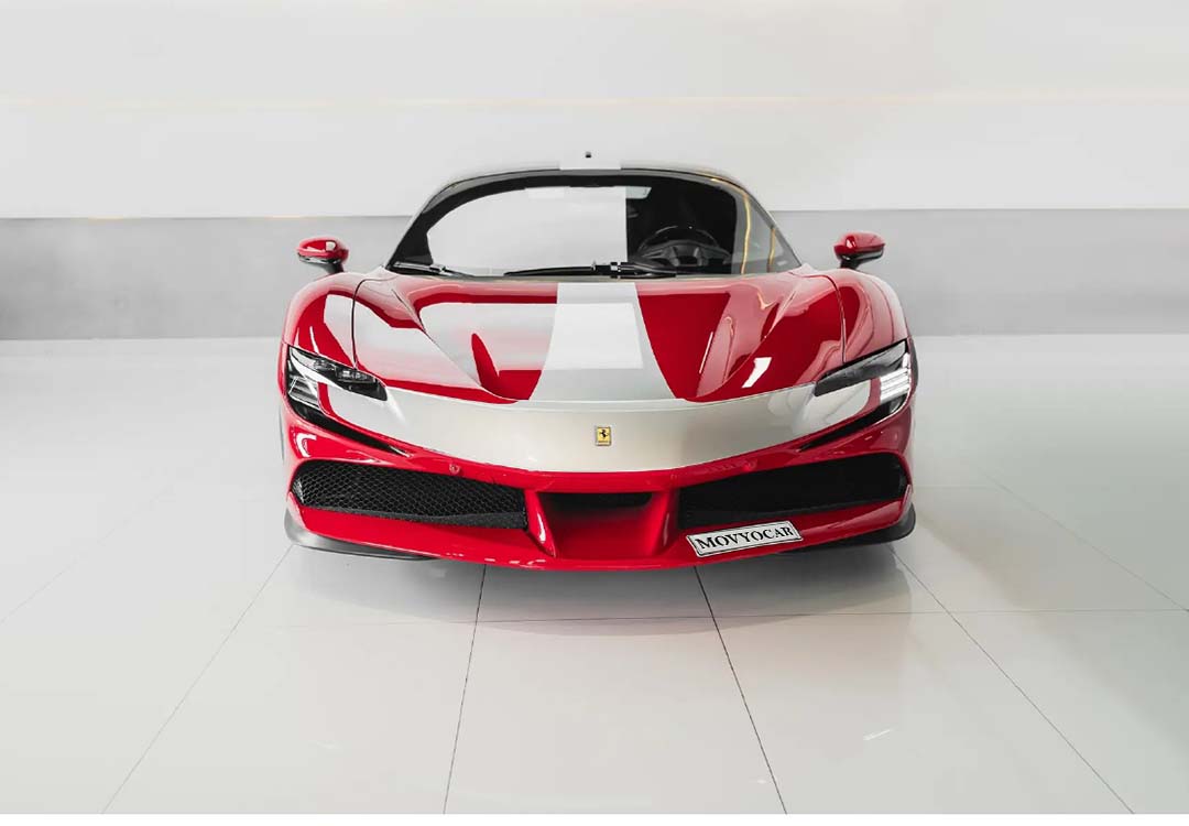 Movyocar Ferrari Sf 90 Red car rental in dubai