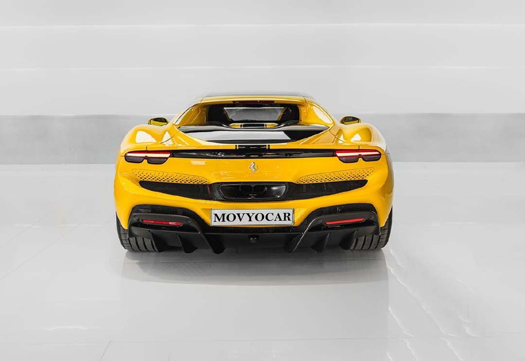 Movyocar Ferrari 296 Gtb Yellow car rental in dubai