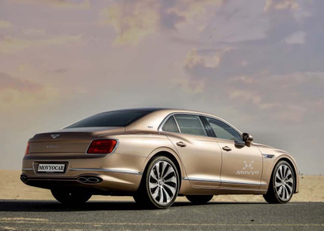 Movyocar Bentley Flying Spur Gold car rental in dubai