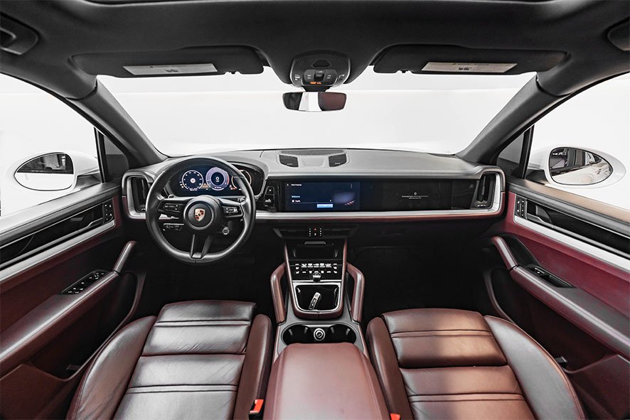 Movyocar Porsche Cayenne Silver 1 car rental in dubai