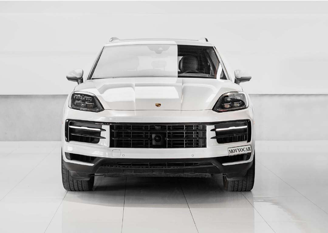 Movyocar Porsche Cayenne Silver 1 car rental in dubai