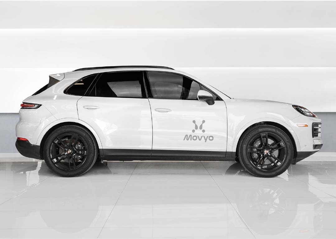 Movyocar Porsche Cayenne Silver 1 car rental in dubai