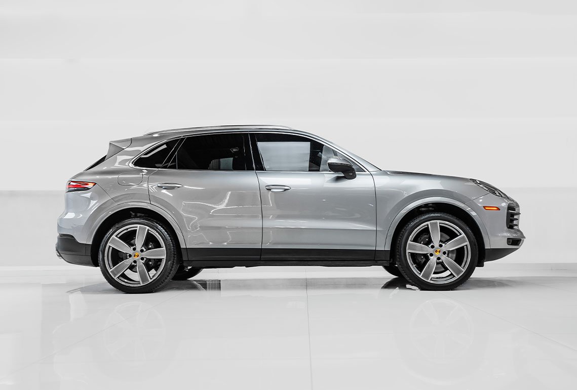 Movyocar Porsche Cayenne Silver 2 car rental in dubai