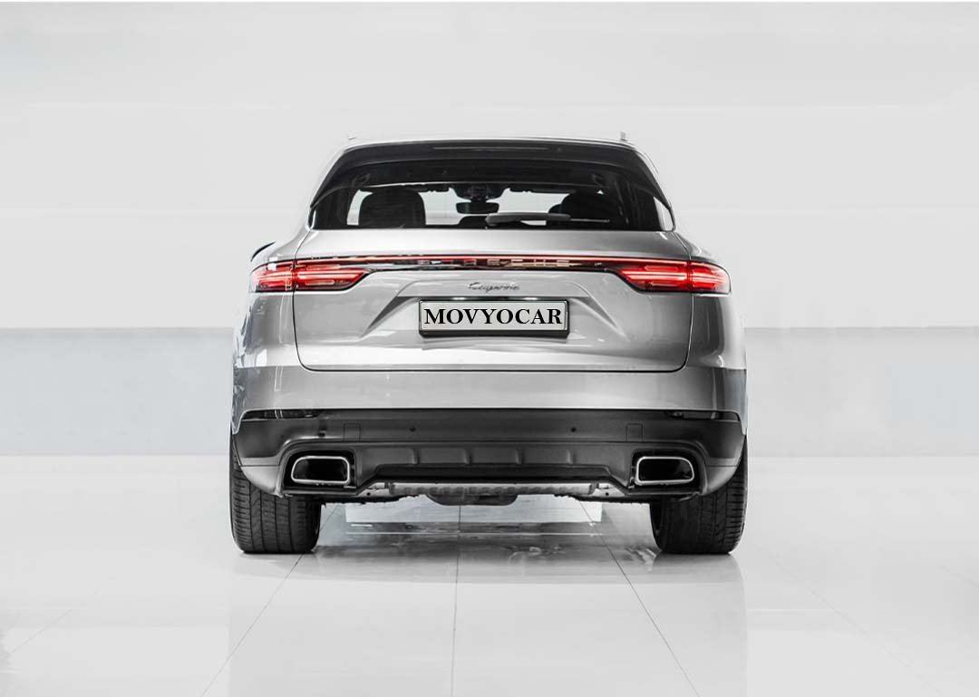 Movyocar Porsche Cayenne Silver 2 car rental in dubai
