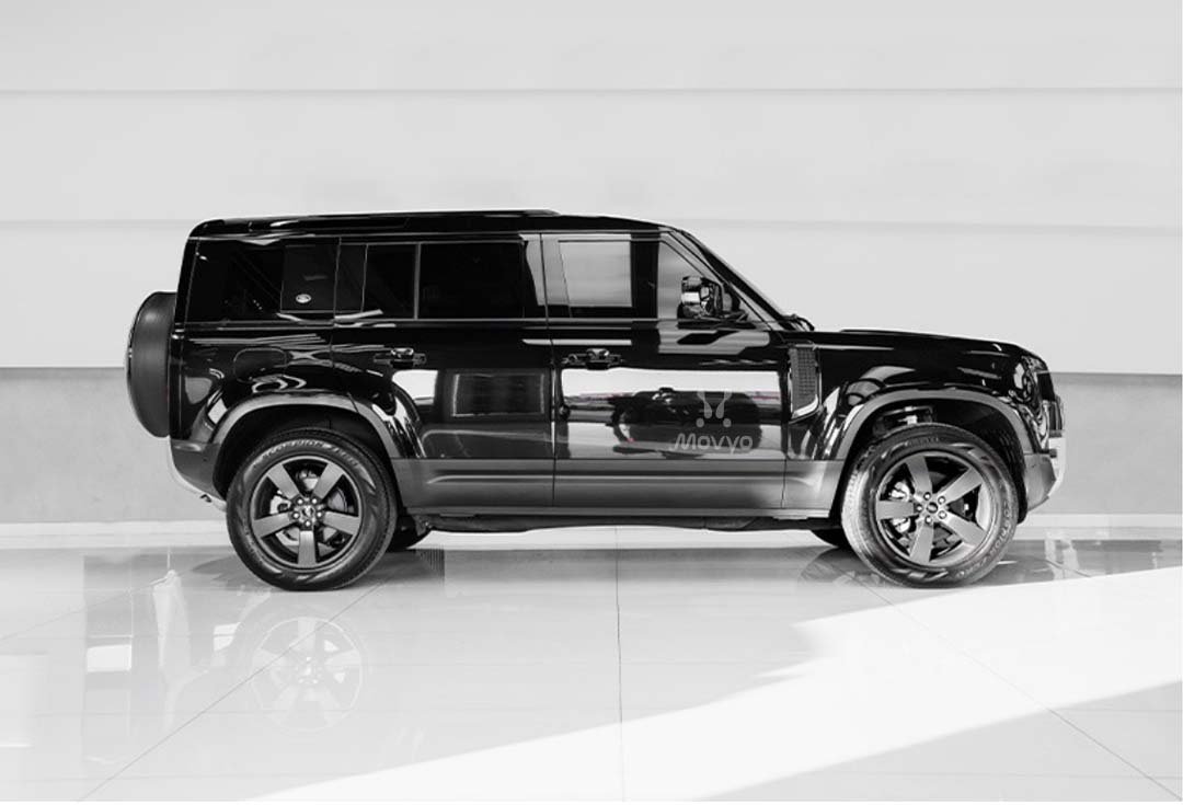 Movyocar Land Rover Defender Black car rental in dubai
